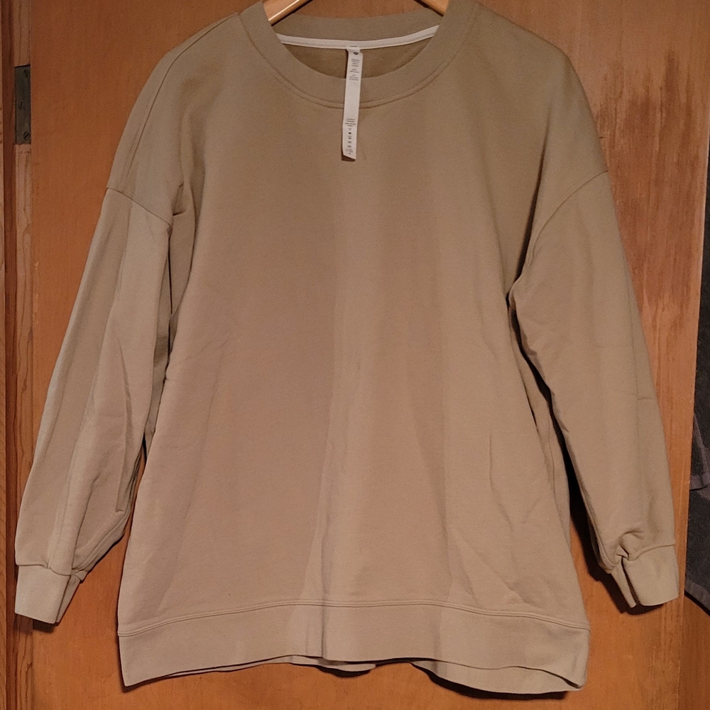 Lululemon Athletica Tan Crewneck Top